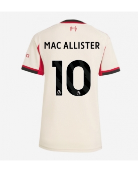 Liverpool Alexis Mac Allister #10 Maglia Gara Trasferta Repliche 2025-26 Donna Maniche Corte Liverpool Alexis Mac Allister #10 Maglia Gara Trasferta Repliche 2025-26 Donna Maniche Corte
